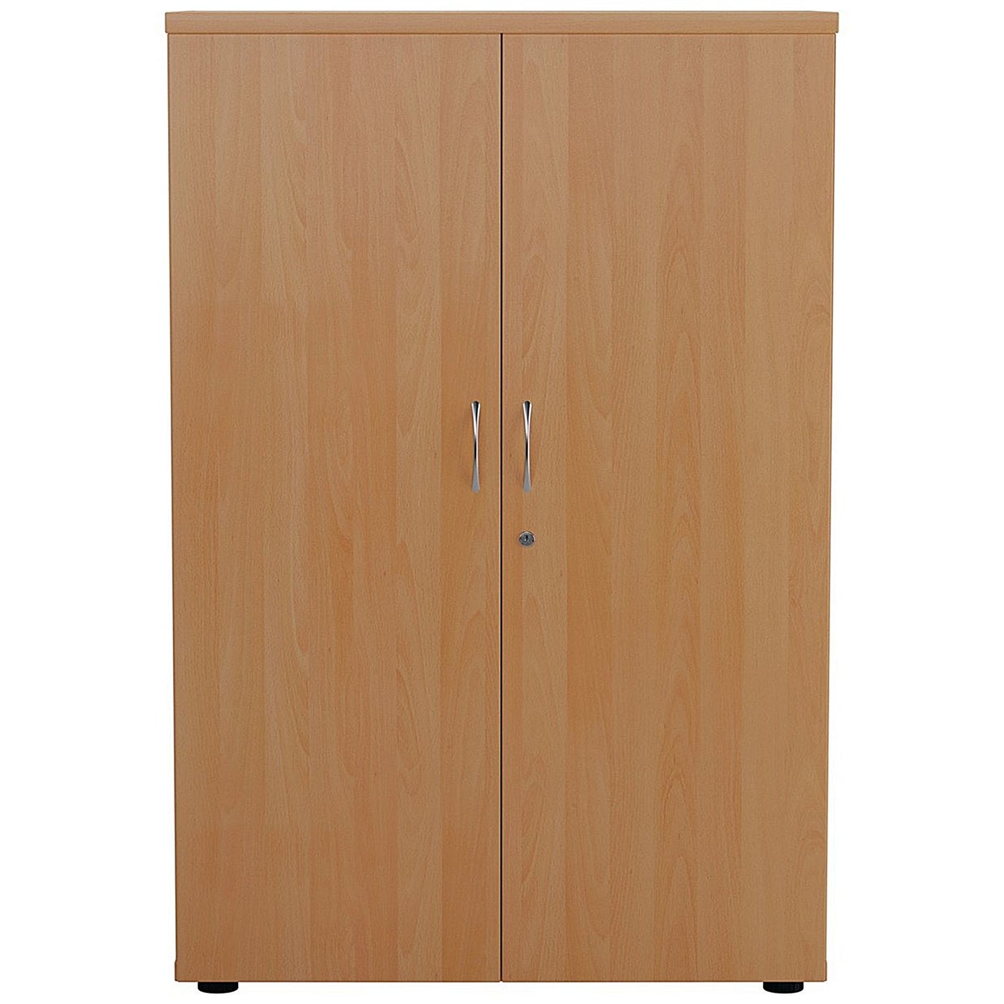 Jemini Medium Wooden Cupboard, 3 Shelves, 1200mm High, Beech