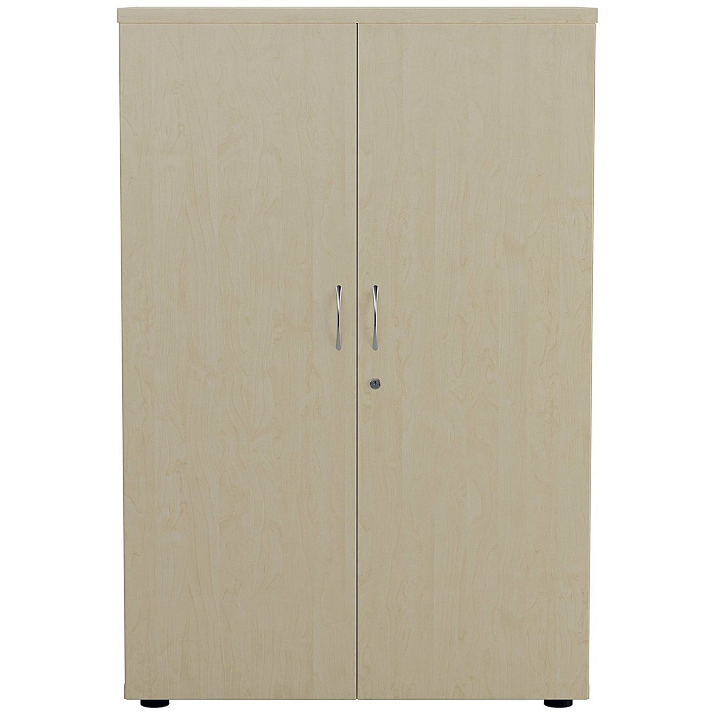 Jemini Medium Wooden Cupboard, 3 Shelves, 1200mm High, Maple