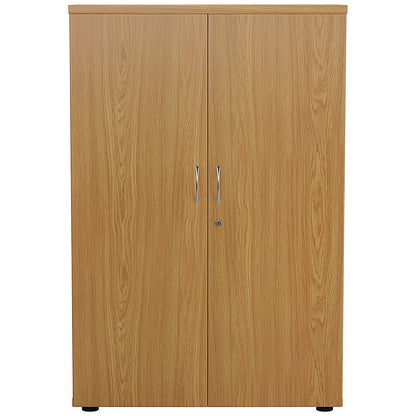 Jemini Medium Wooden Cupboard, 3 Shelves, 1200mm High, Oak