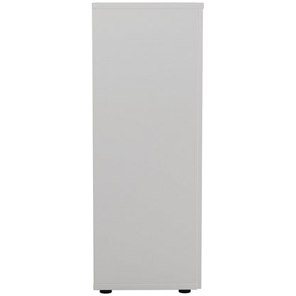 Jemini Medium Wooden Cupboard, 3 Shelves, 1200mm High, White