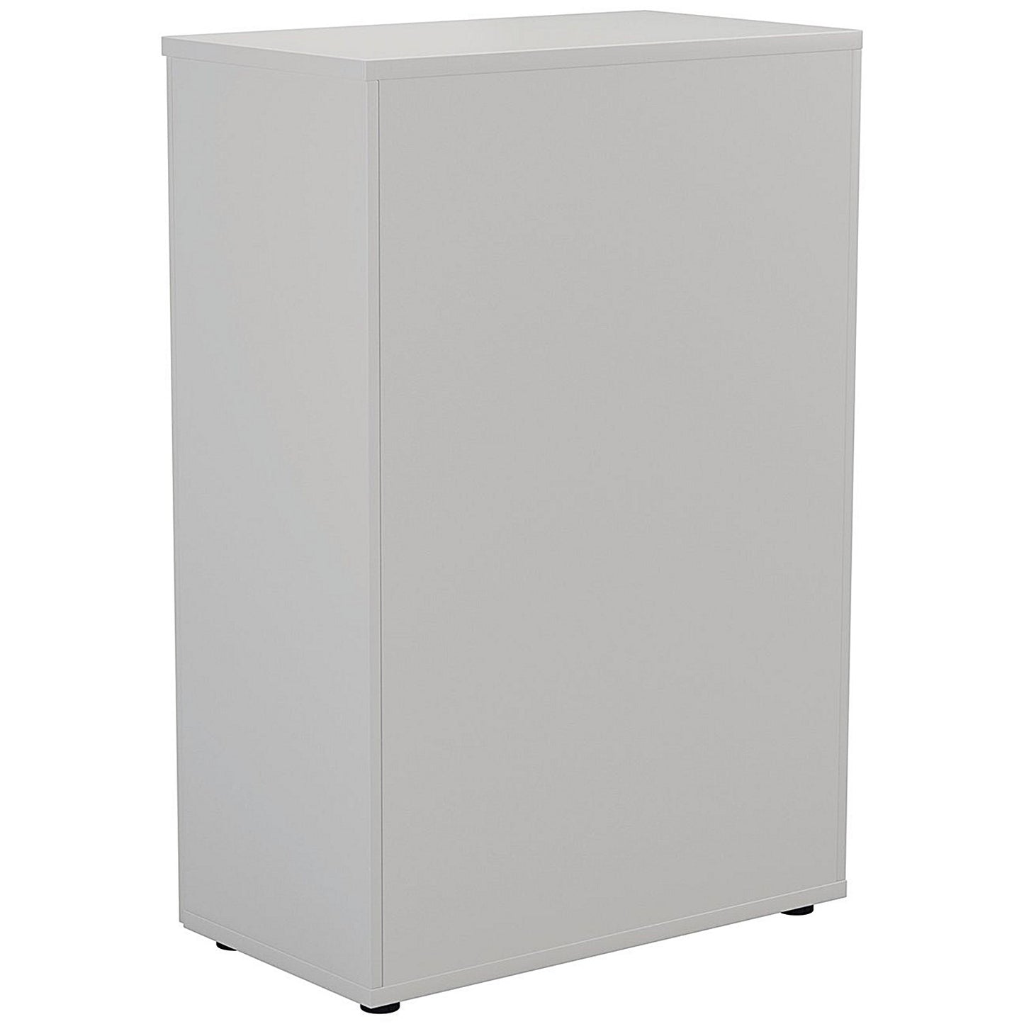 Jemini Medium Wooden Cupboard, 3 Shelves, 1200mm High, White