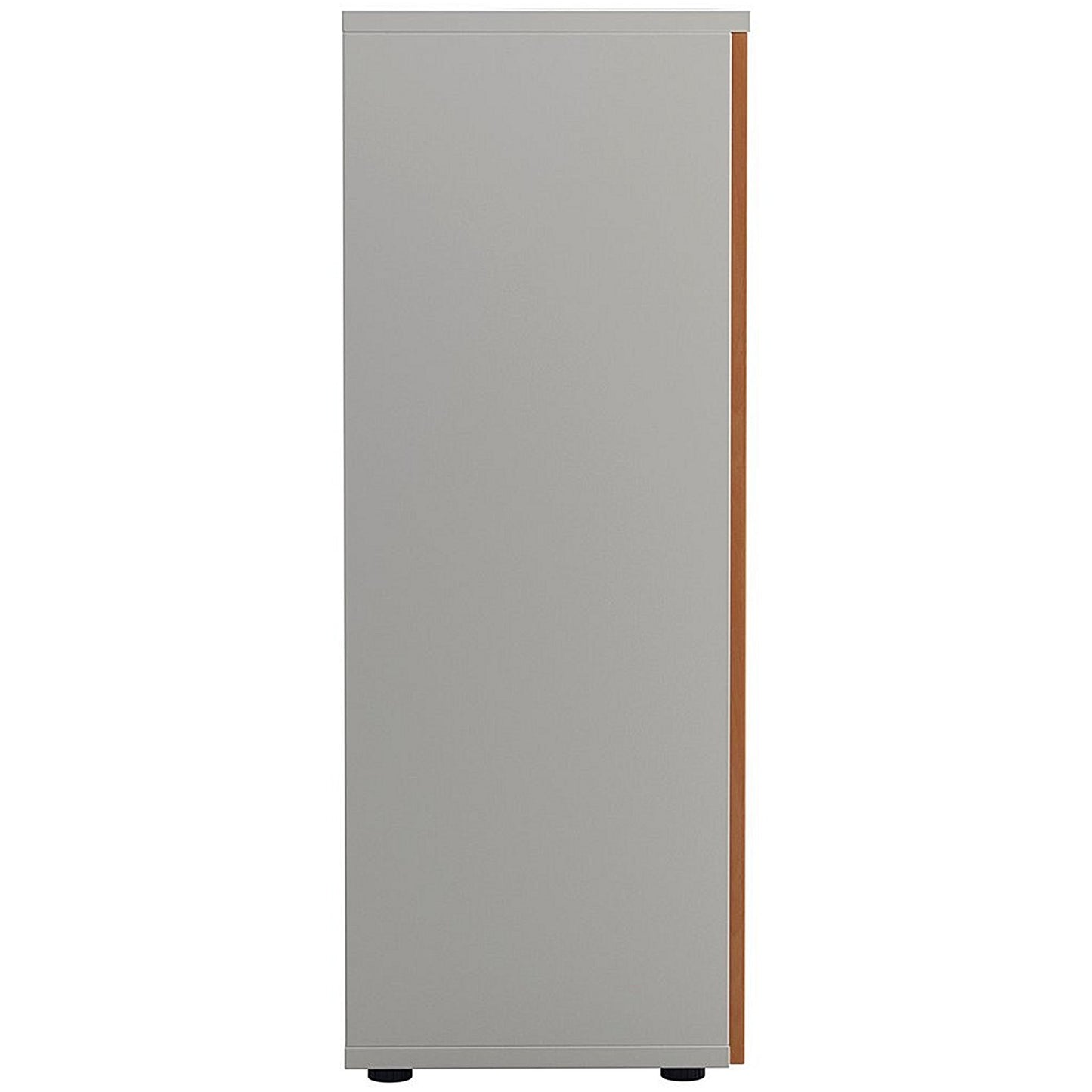 Jemini Two-Tone Medium Cupboard, 3 Shelves, 1200mm High, Beech and White