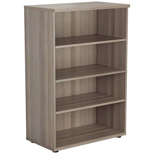 Jemini Medium Wooden Bookcase, 3 Shelves, 1200mm High, Grey Oak Easy2Order : KF810346