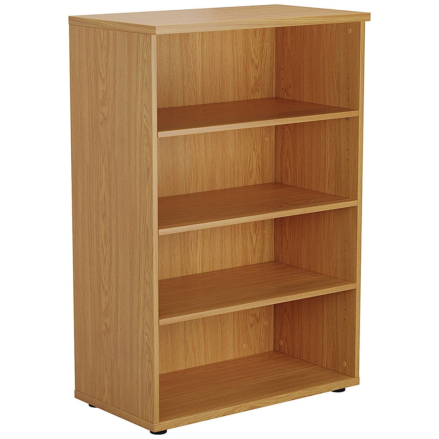 Jemini Medium Wooden Bookcase, 3 Shelves, 1200mm High, Oak Easy2Order : KF810360
