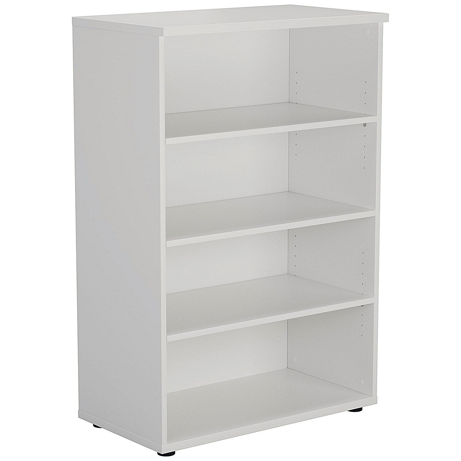 Jemini Medium Wooden Bookcase, 3 Shelves, 1200mm High, White Easy2Order : KF810377