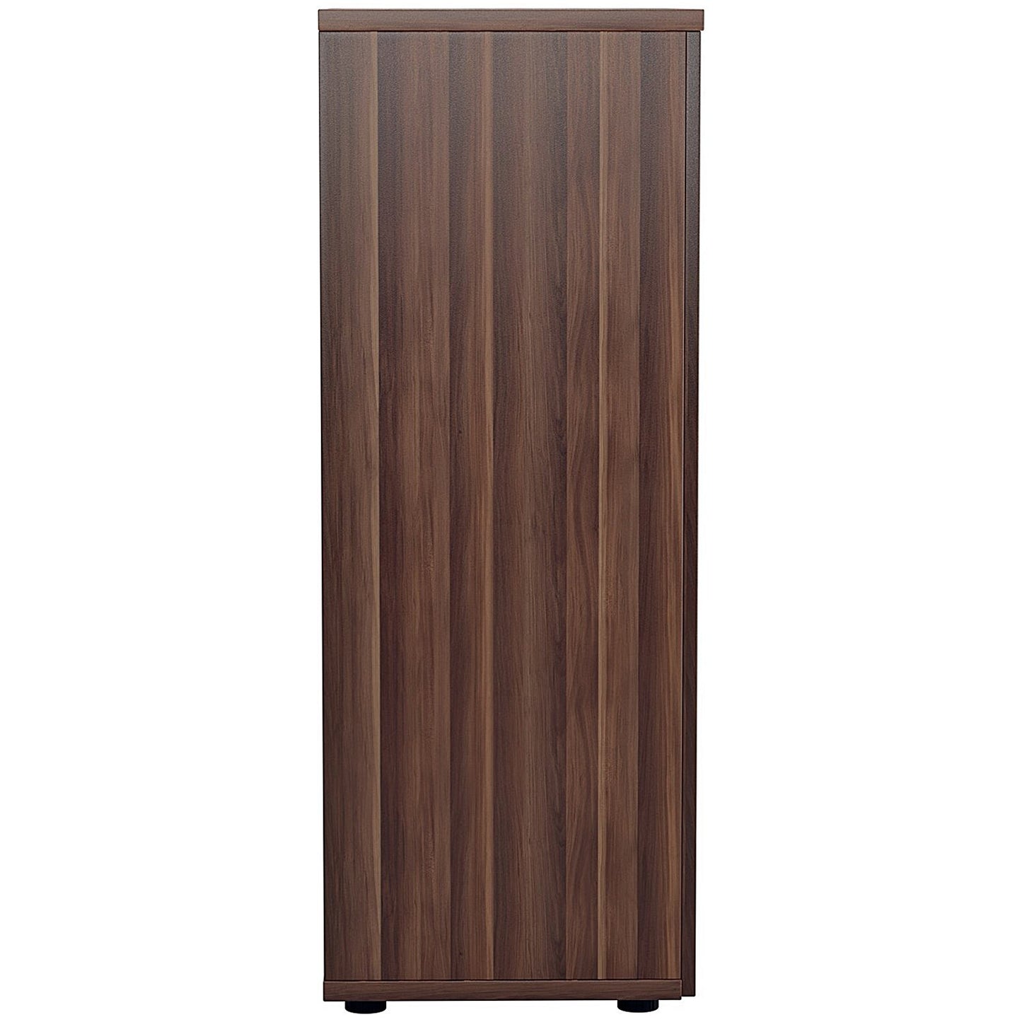 Jemini Tall Wooden Cupboard, 4 Shelves, 1600mm High, Walnut