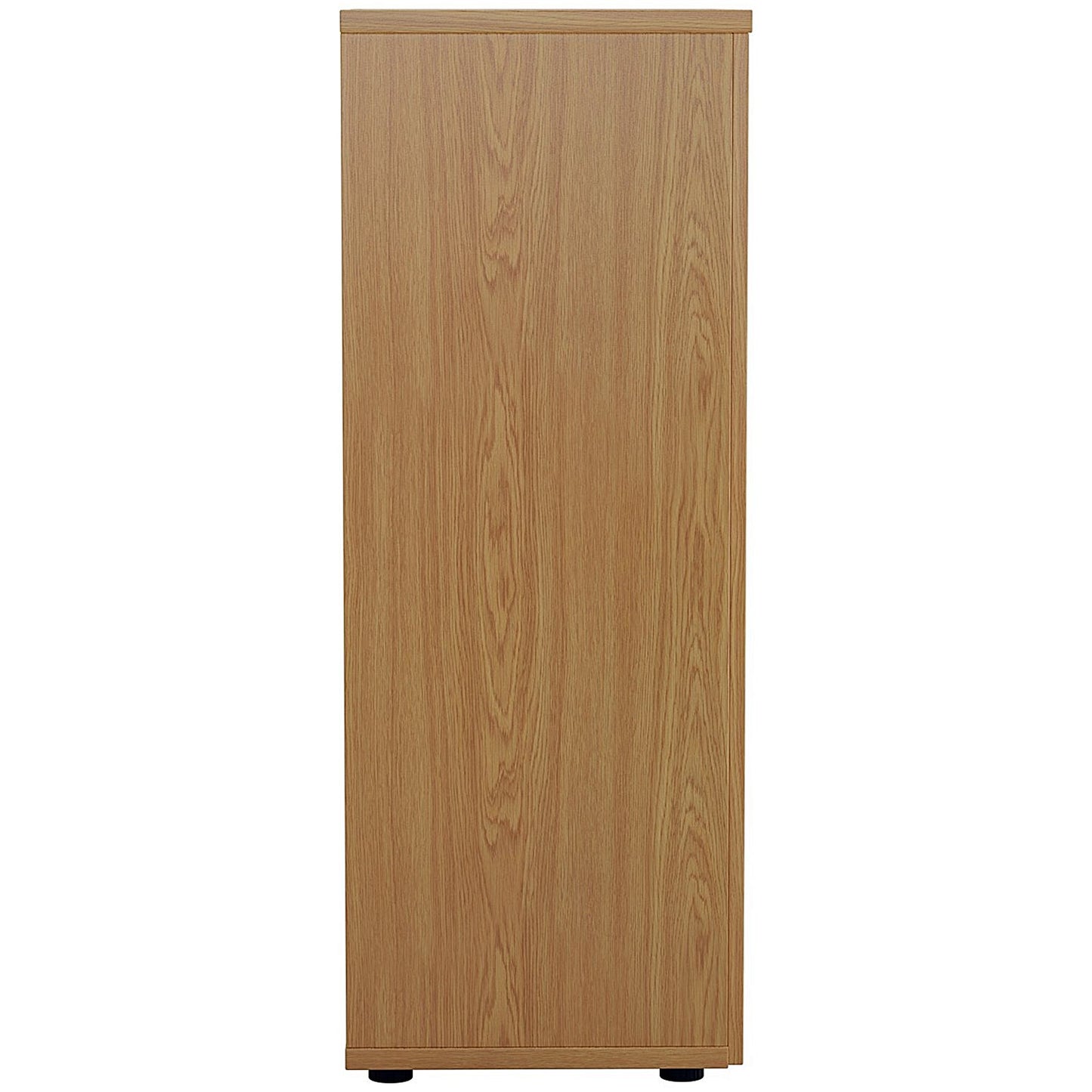 Jemini Tall Wooden Cupboard, 4 Shelves, 1600mm High, Oak
