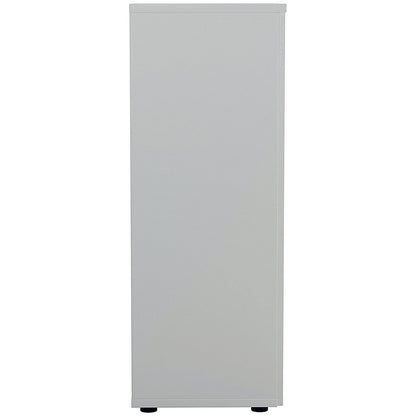 Jemini Tall Wooden Cupboard, 4 Shelves, 1600mm High, White