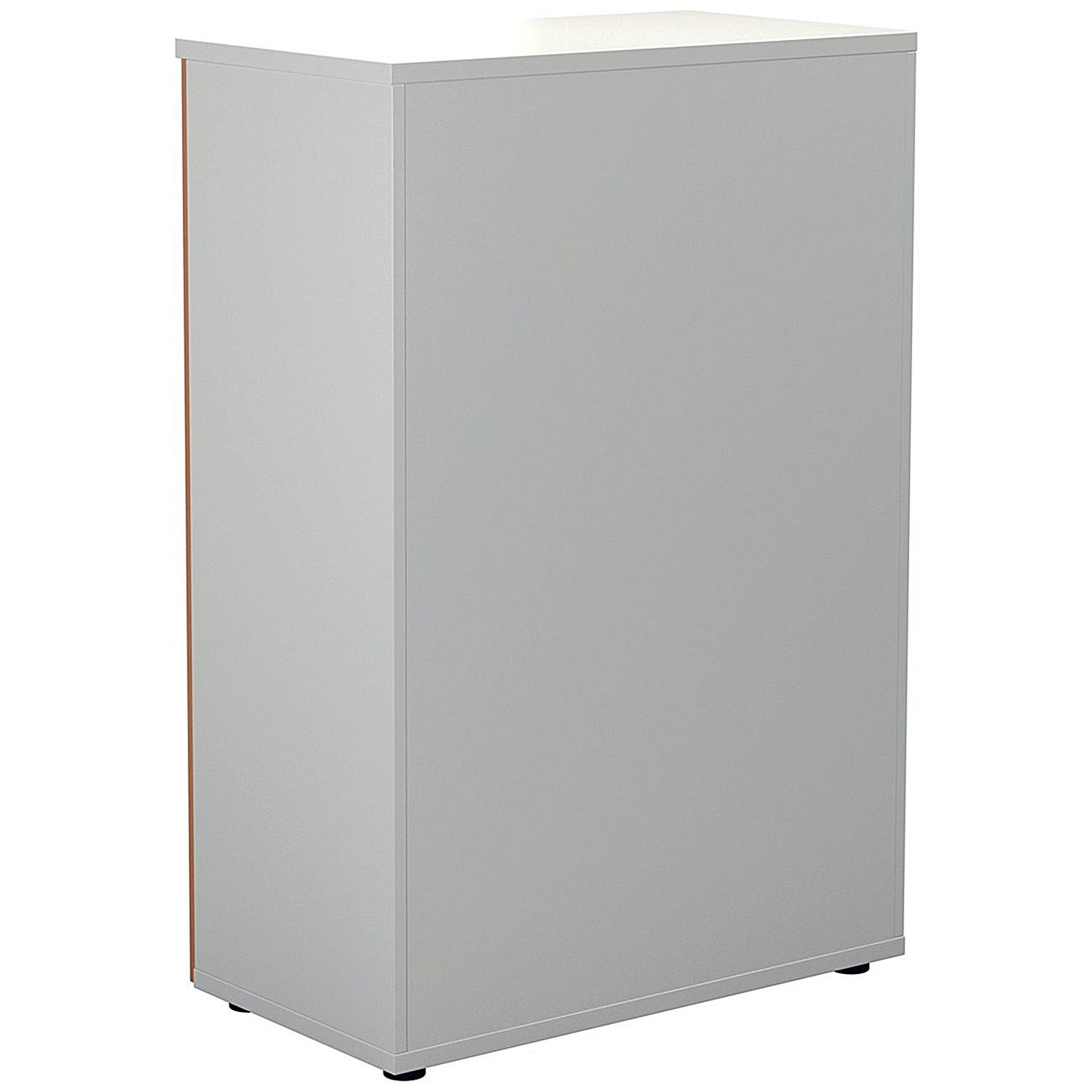 Jemini Two-Tone Tall Cupboard, 4 Shelves, 1600mm High, Beech and White