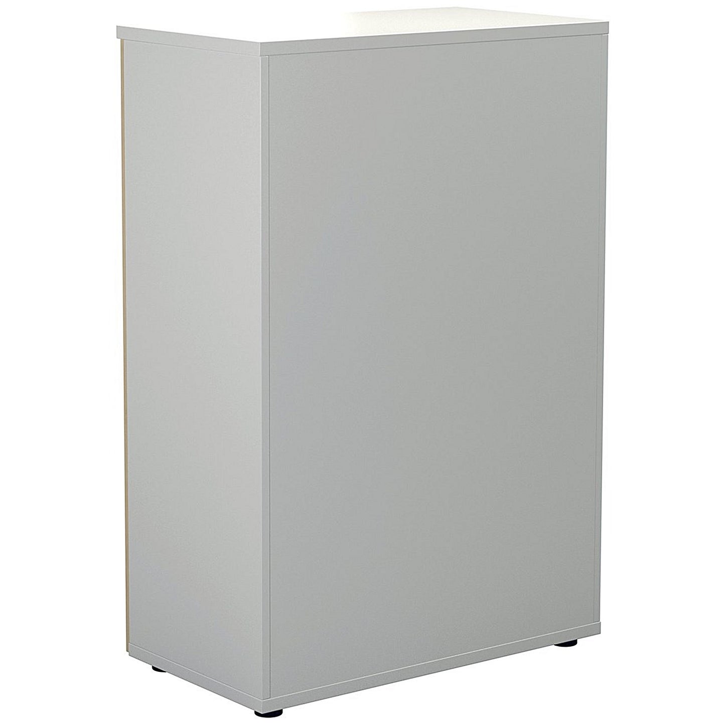 Jemini Two-Tone Tall Cupboard, 4 Shelves, 1600mm High, Maple and White
