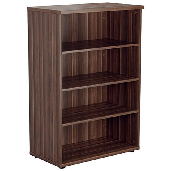 Jemini Tall Wooden Bookcase, 4 Shelves, 1600mm High, Walnut Easy2Order : KF810506