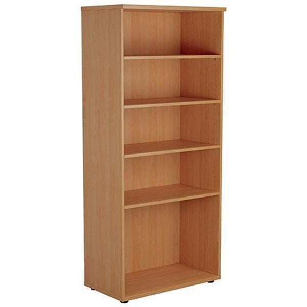 Jemini Tall Wooden Bookcase, 4 Shelves, 1800mm High, Beech Easy2Order : KF810551