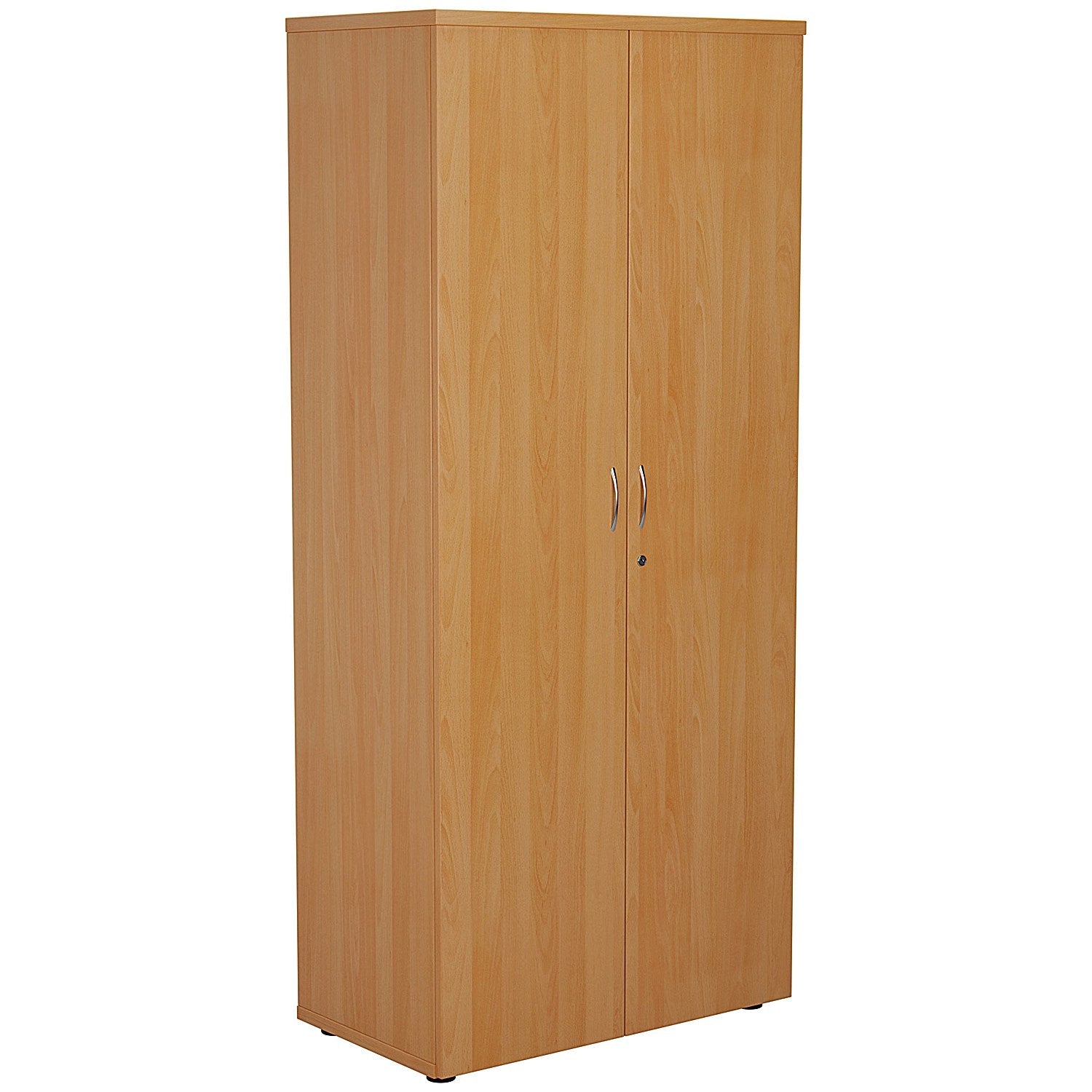 Jemini Tall Wooden Cupboard, 4 Shelves, 1800mm High, Beech Easy2Order : KF810568