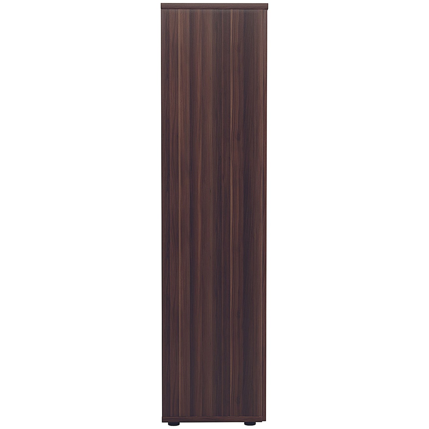 Jemini Tall Wooden Cupboard, 4 Shelves, 1800mm High, Walnut