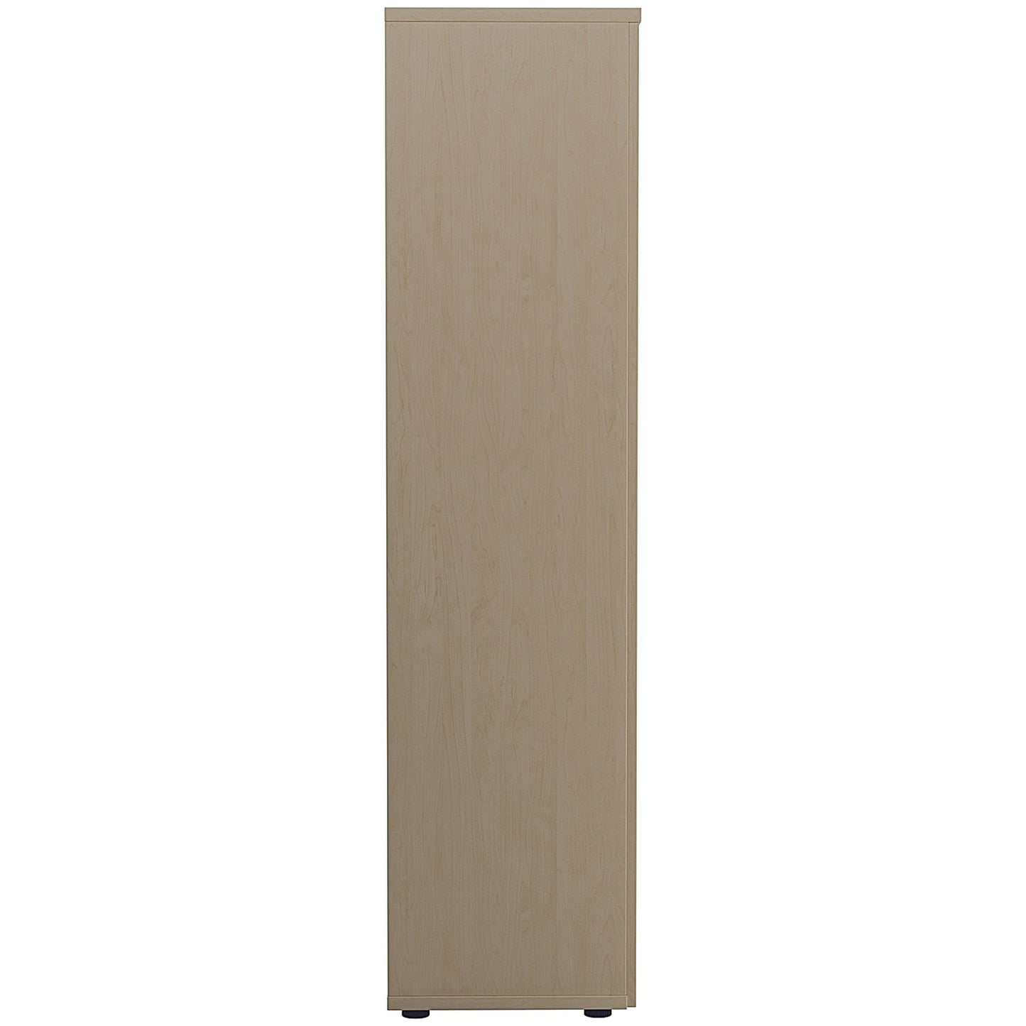 Jemini Tall Wooden Cupboard, 4 Shelves, 1800mm High, Maple