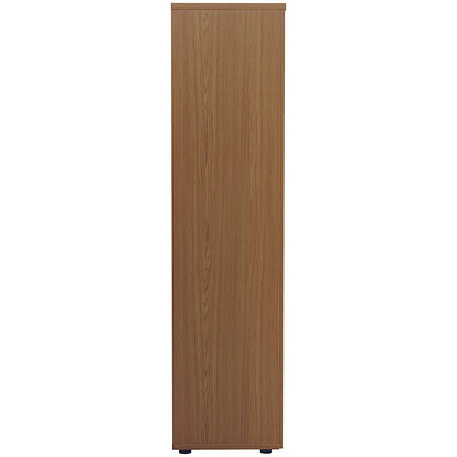 Jemini Tall Wooden Cupboard, 4 Shelves, 1800mm High, Oak