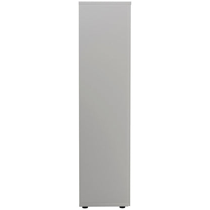 Jemini Tall Wooden Cupboard, 4 Shelves, 1800mm High, White