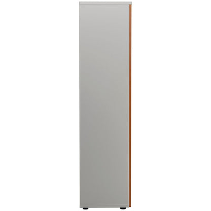 Jemini Two-Tone Tall Cupboard, 4 Shelves, 1800mm High, Beech and White