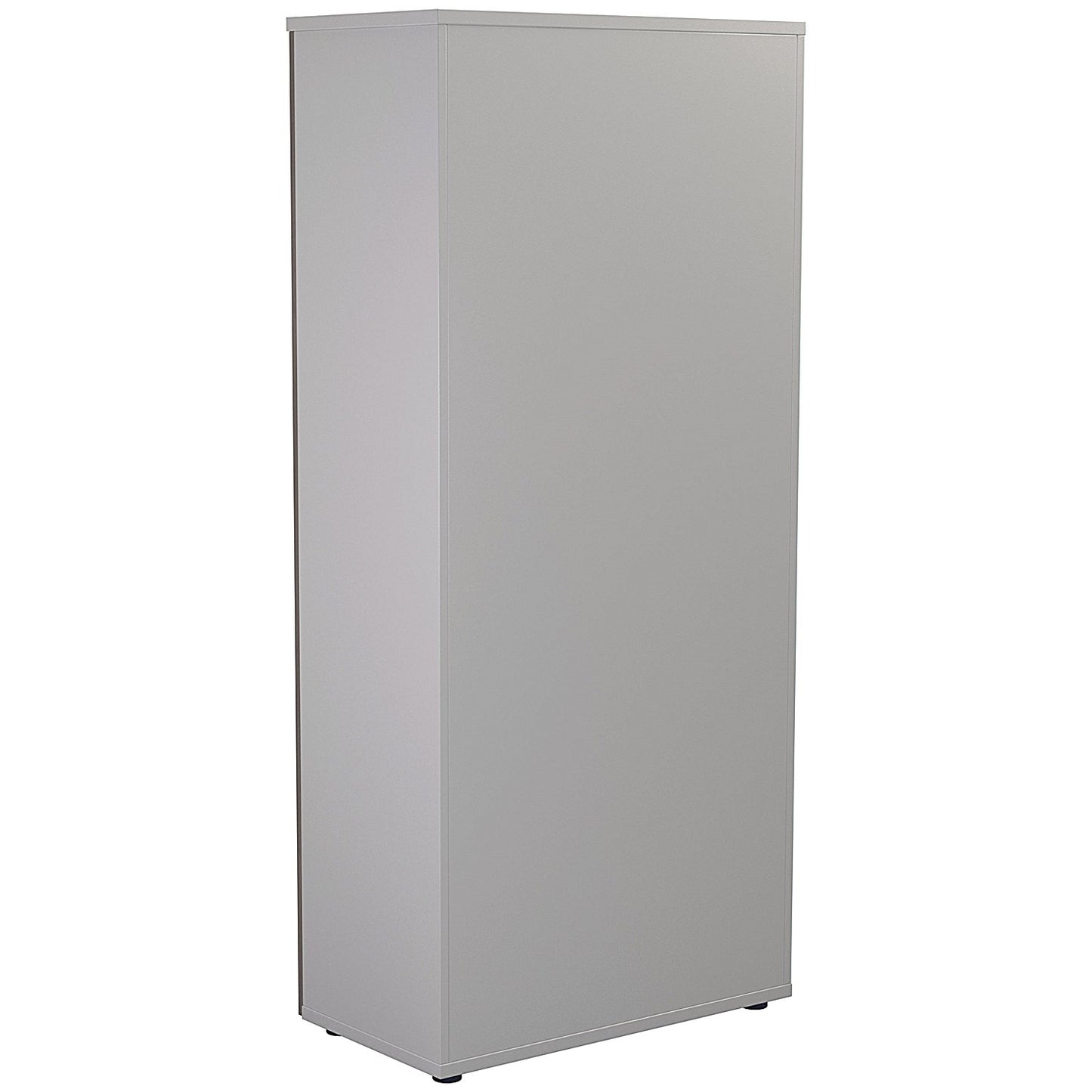 Jemini Two-Tone Tall Cupboard, 4 Shelves, 1800mm High, Grey Oak and White