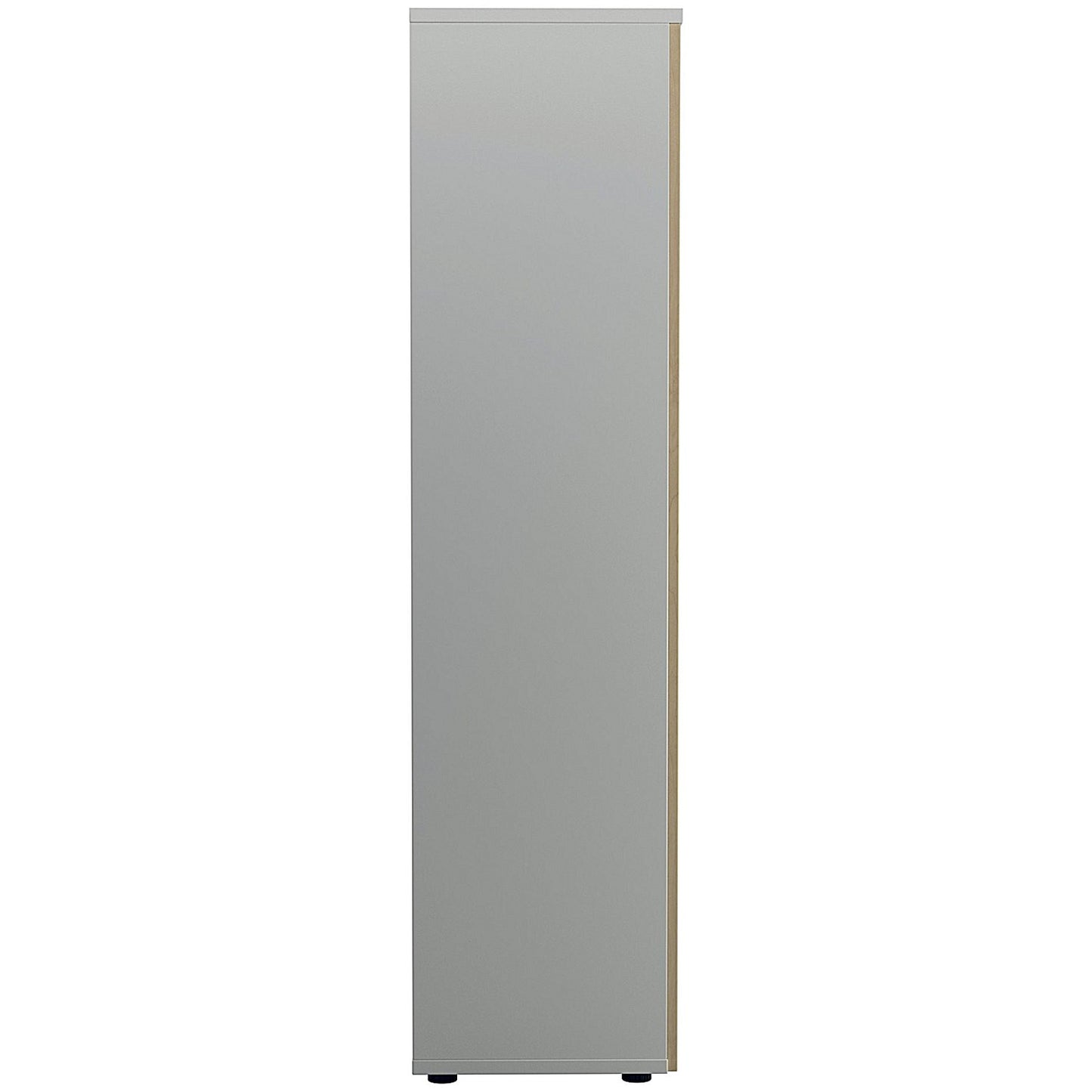 Jemini Two-Tone Tall Cupboard, 4 Shelves, 1800mm High, Maple and White