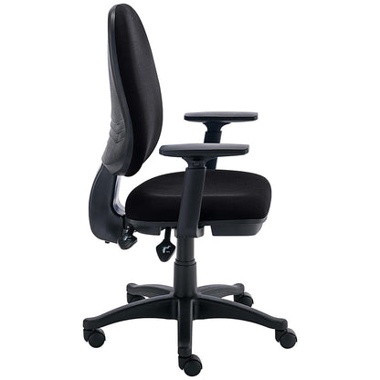 Astin Nesta Operator Chair with Adjustable Arms, Black