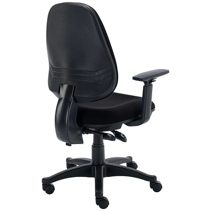 Astin Nesta Operator Chair with Adjustable Arms, Black