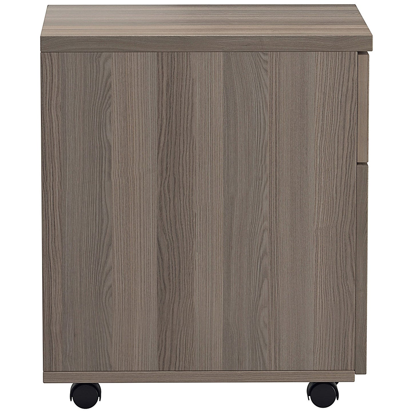 First 2 Drawer Mobile Pedestal, Grey Oak