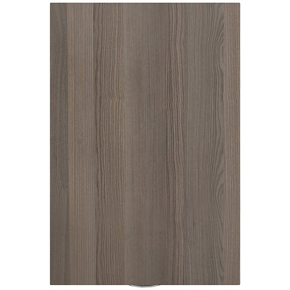 First 3 Drawer Desk High Pedestal, 600mm Deep, Grey Oak