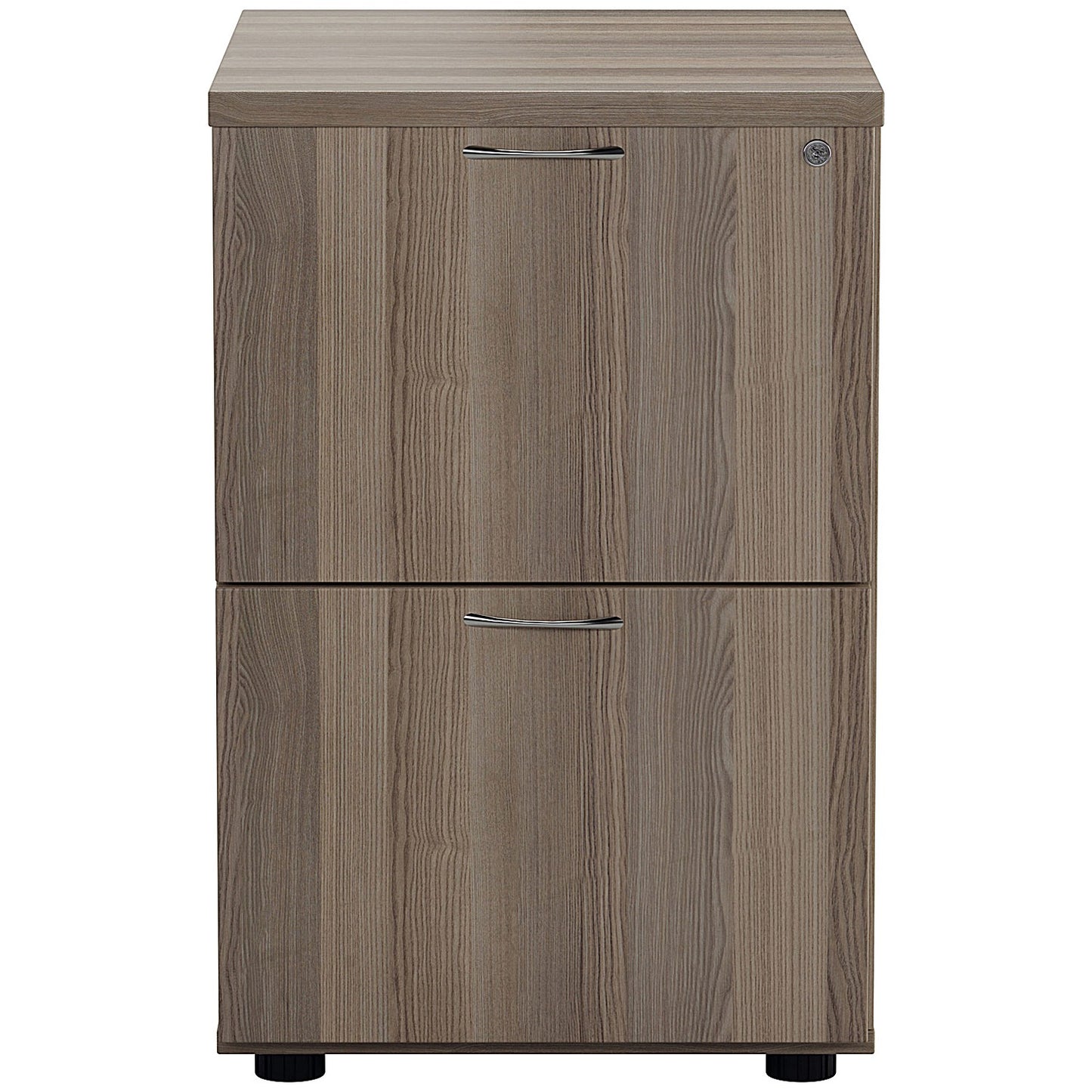 First Foolscap Filing Cabinet, 2 Drawer, Grey Oak