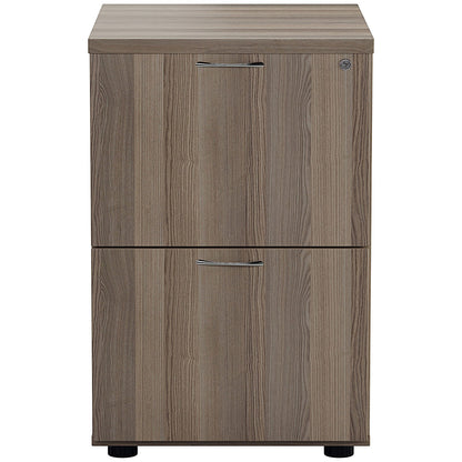 First Foolscap Filing Cabinet, 2 Drawer, Grey Oak