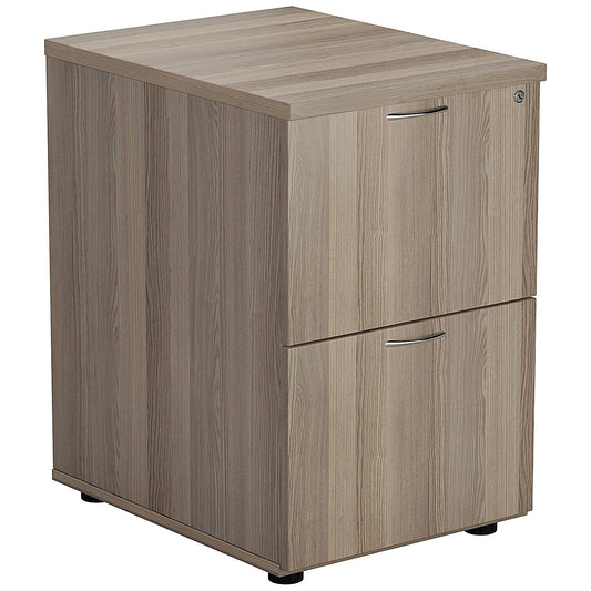 First Foolscap Filing Cabinet, 2 Drawer, Grey Oak