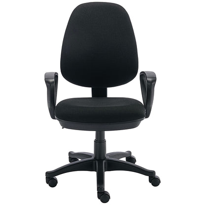 Astin Nesta Operator Chair with Fixed Arms, Black