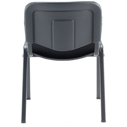 Jemini Ultra Multipurpose Black Frame Stacking Chair, Black