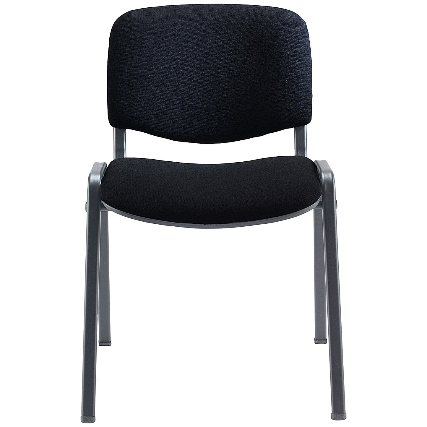 Jemini Ultra Multipurpose Black Frame Stacking Chair, Black