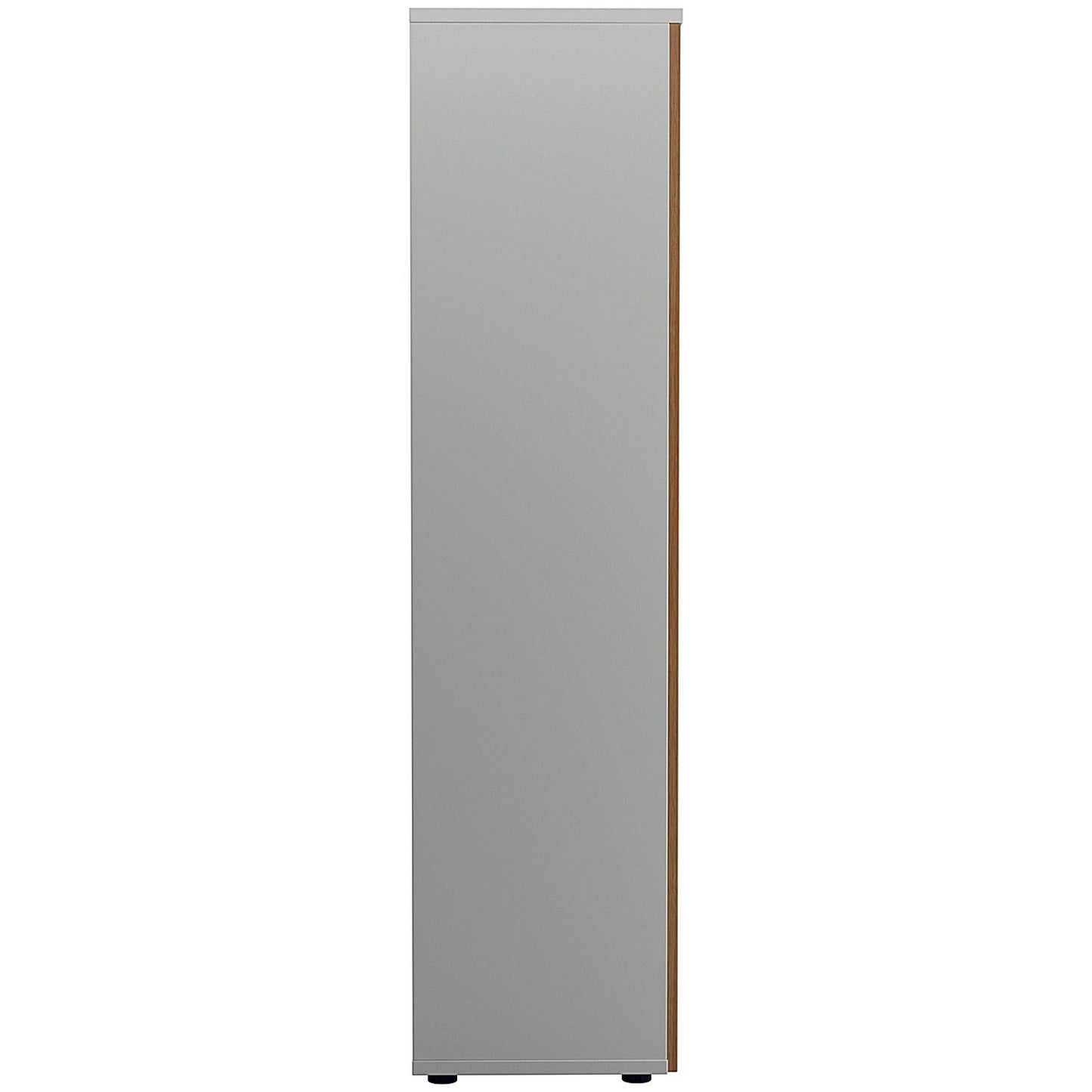 Jemini Two-Tone Tall Cupboard, 4 Shelves, 1800mm High, Oak and White