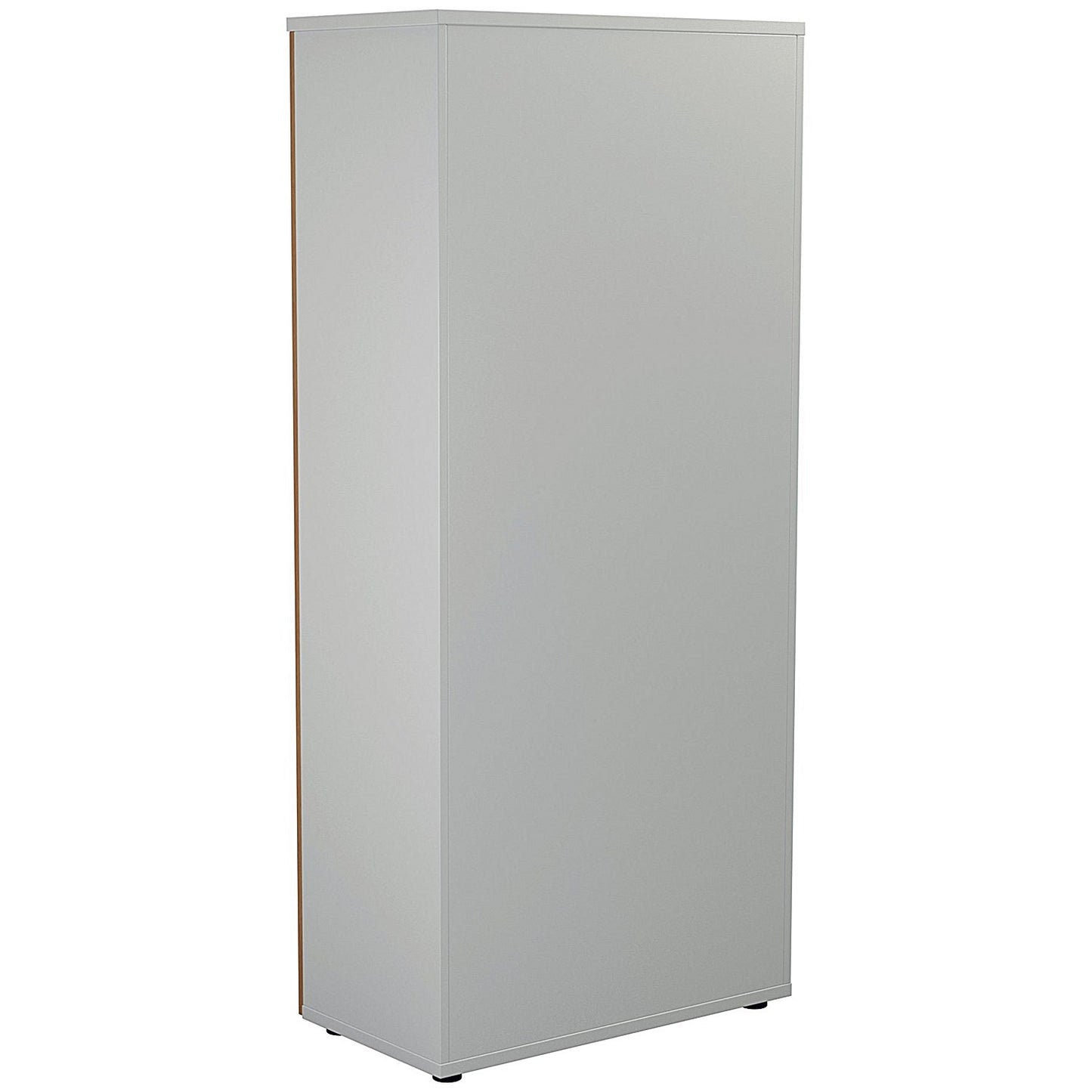 Jemini Two-Tone Tall Cupboard, 4 Shelves, 1800mm High, Oak and White