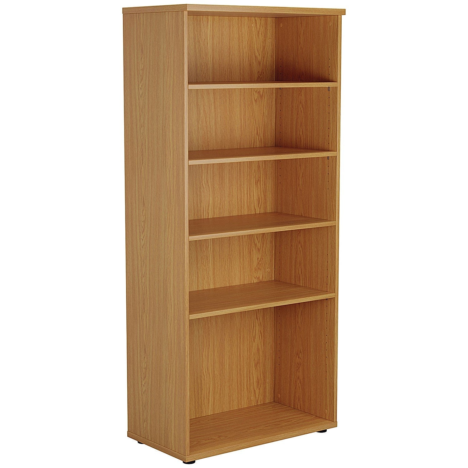 Jemini Tall Wooden Bookcase, 4 Shelves, 1800mm High, Oak Easy2Order : KF811015