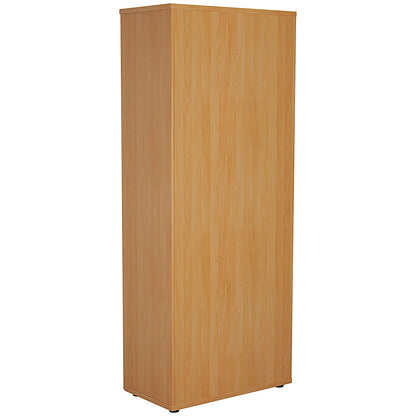 Jemini Extra Tall Wooden Cupboard, 4 Shelves, 2000mm High, Beech