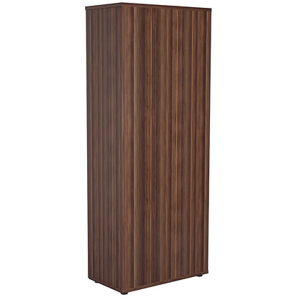 Jemini Extra Tall Wooden Cupboard, 4 Shelves, 2000mm High, Walnut