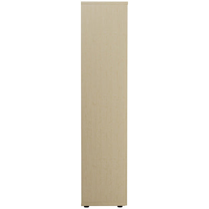 Jemini Extra Tall Wooden Cupboard, 4 Shelves, 2000mm High, Maple