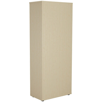Jemini Extra Tall Wooden Cupboard, 4 Shelves, 2000mm High, Maple