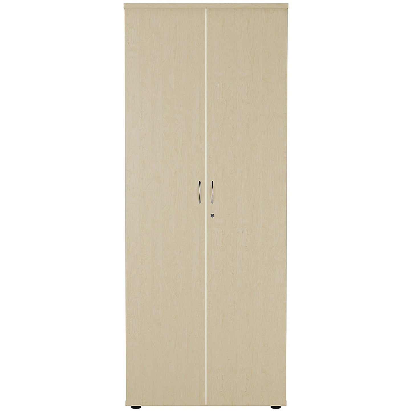 Jemini Extra Tall Wooden Cupboard, 4 Shelves, 2000mm High, Maple