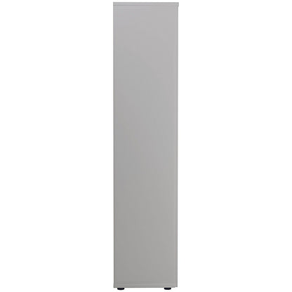 Jemini Extra Tall Wooden Cupboard, 4 Shelves, 2000mm High, White