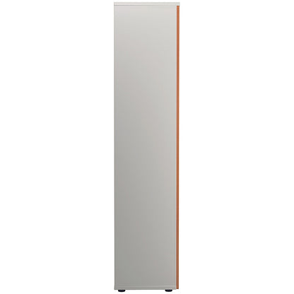 Jemini Two-Tone Extra Tall Cupboard, 4 Shelves, 2000mm High, Beech and White