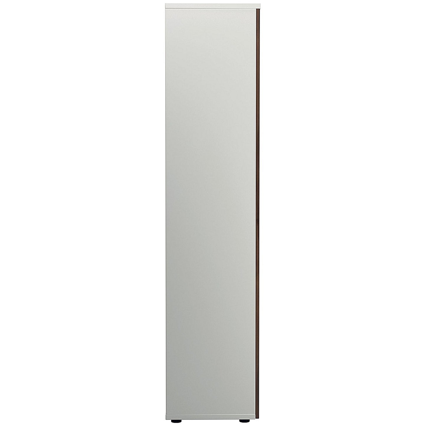 Jemini Two-Tone Extra Tall Cupboard, 4 Shelves, 2000mm High, Walnut and White