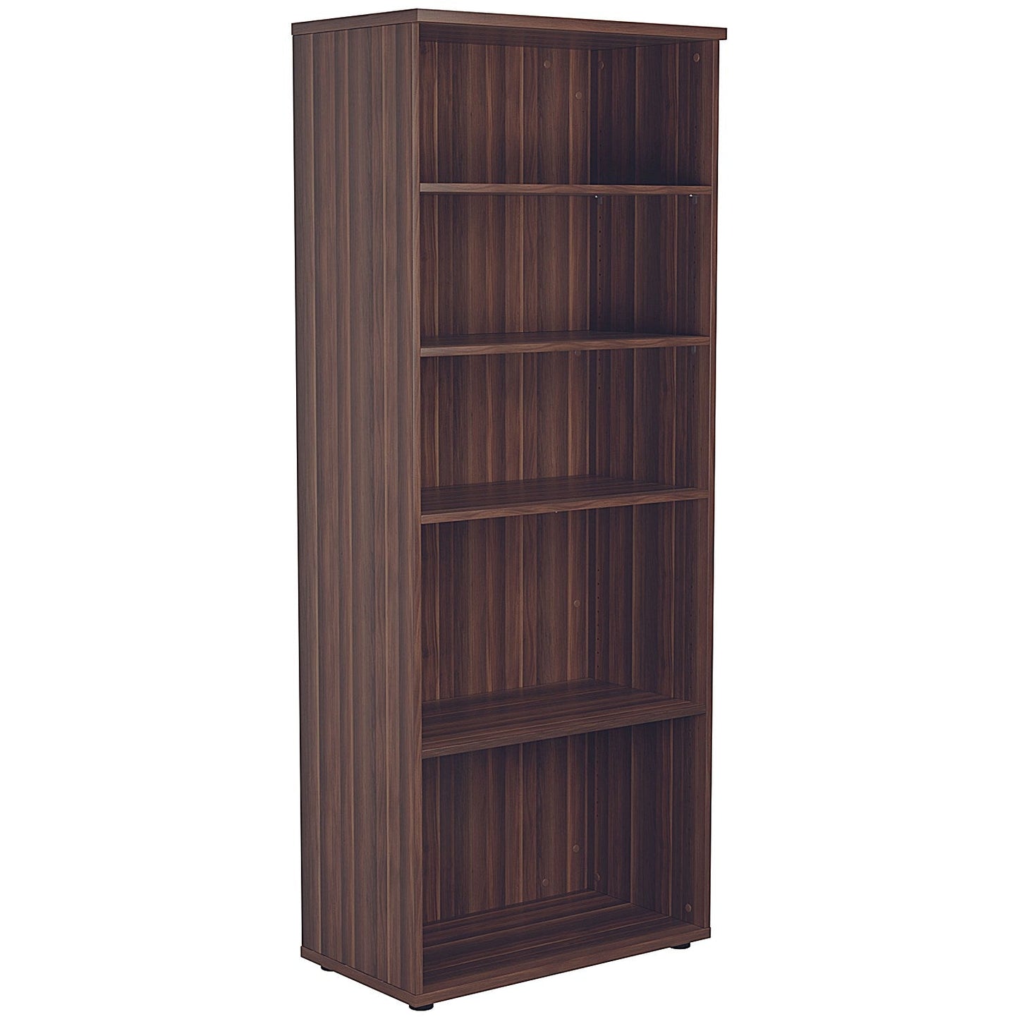 Jemini Extra Tall Wooden Bookcase, 4 Shelves, 2000mm High, Walnut Easy2Order : KF811152