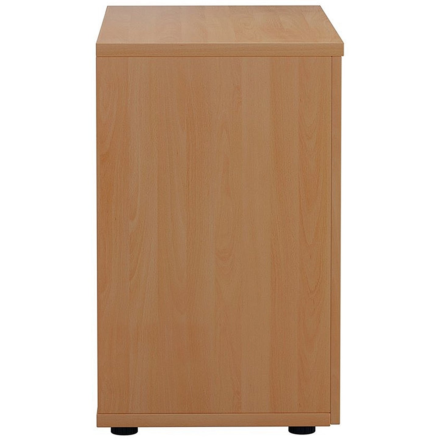 Jemini Desk High Wooden Cupboard, 1 Shelf, 730mm High, Beech