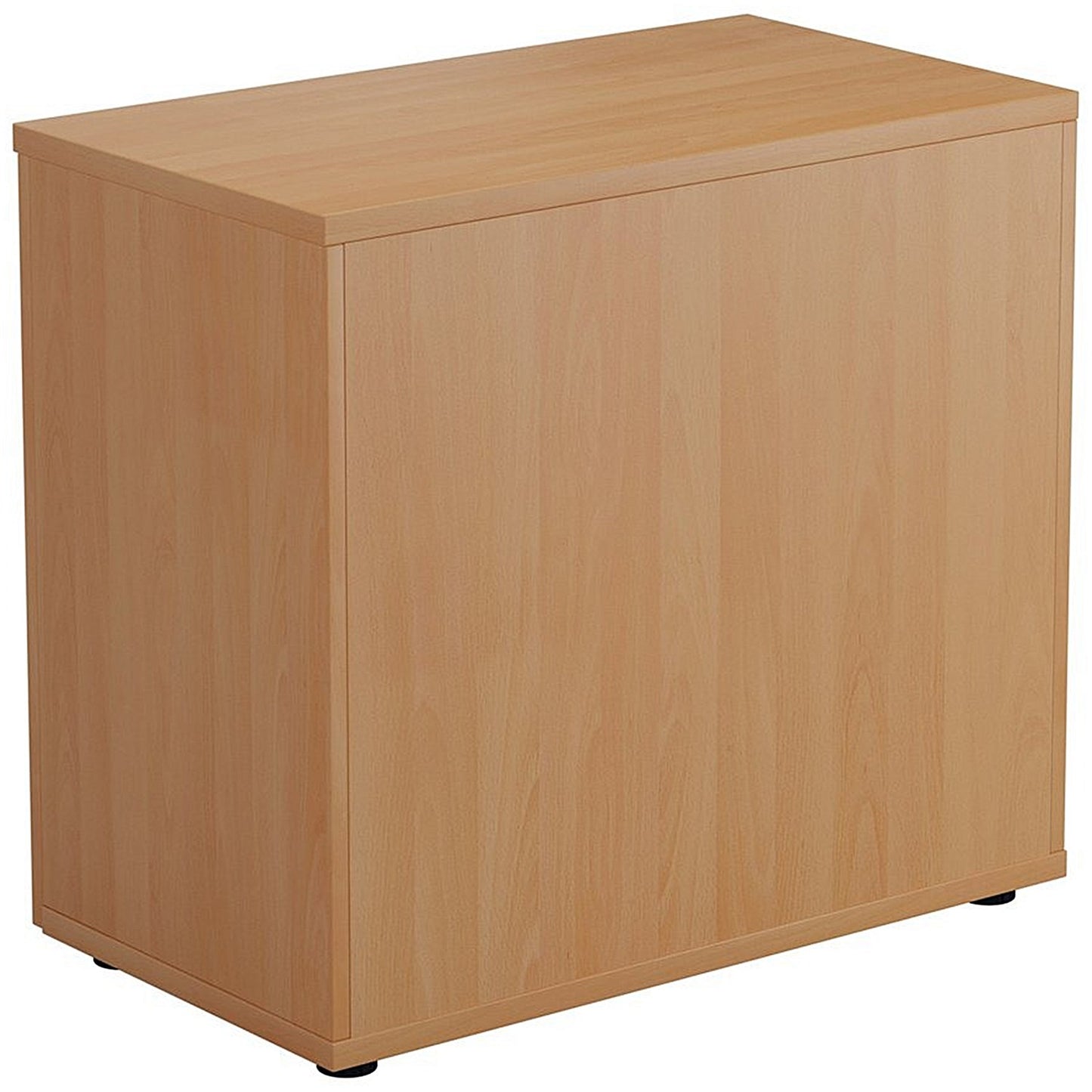Jemini Desk High Wooden Cupboard, 1 Shelf, 730mm High, Beech