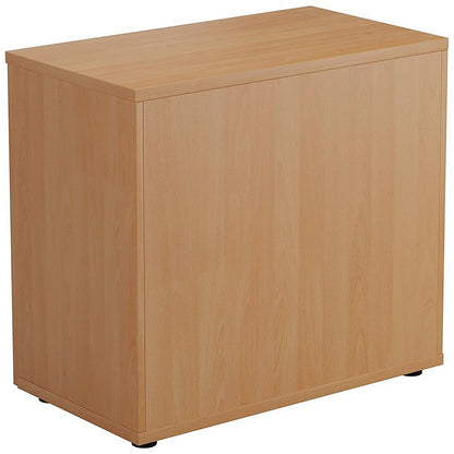 Jemini Desk High Wooden Cupboard, 1 Shelf, 730mm High, Beech
