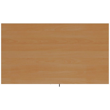 Jemini Desk High Wooden Cupboard, 1 Shelf, 730mm High, Beech